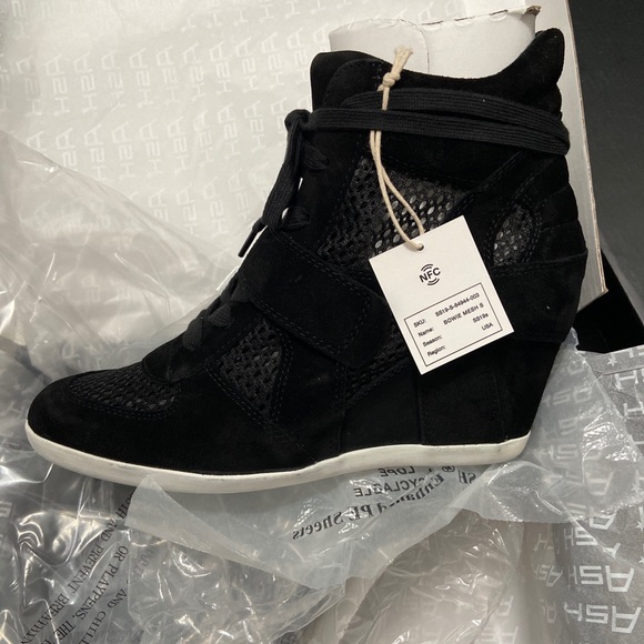 COPY - Ash Bowie Suede Perforated Wedge Sneaker 38 - Picture 5 of 10